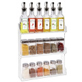 Wall Mounted Clear Acrylic Spice Display Rack